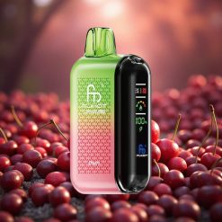 Fumot Tornado 20000 Puhallusta Kirsikka Kaksoishuuli Näyttö