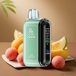 Fumot Tornado 20000 Tupaa Kertakäyttöinen Vape Litsiši-Hami Meloni 20ml Neste