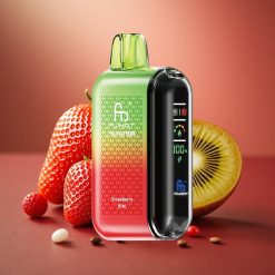 Fumot Tornado 20000 Tupaa Mansikka-Kiivi 20ml Neste älyikkäänäytöllä