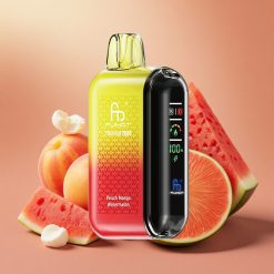 Fumot Tornado 20000 Tupaa Persikka Mango Vesimeloni Akku Näyttö