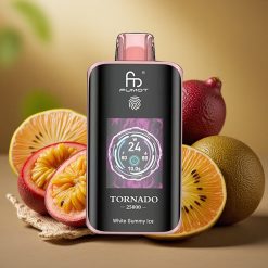 Fumot Tornado 25000 Puffia HD Näyttö 700mAh Kiivi Passiohedelmä Guava