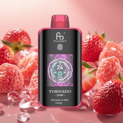 Fumot Tornado 25000 Puhallusta Mansikka-Minttu Karkki 700mAh Akku Tyyp-C Lataus