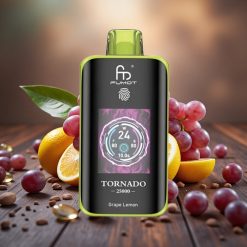 Fumot Tornado 25000 Puhallusta Viinirypäle-Sitruuna 700mAh Akku Type-C