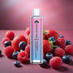 Hayati Pro Max 4000 Puffit Kertakäyttöinen Vape Mansikka-Vadelma-Mustikka 2% Nikotiinia 1400mAh