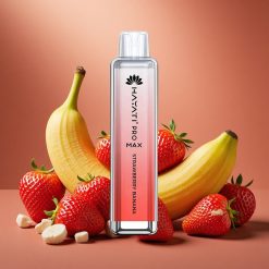 Hayati Pro Max 4000 Tupaa Kertakäyttöinen Vape Mansikka-Banaani Ladattava Akku