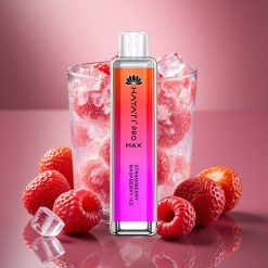 Hayati Pro Max 4000 Tupaa Kertakäyttöinen Vape Mansikka-Vadelma-Jää