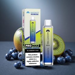 Hayati Pro Max 4000 Tupaa Kertakäyttöinen Vape Mustikka-Kiivi Ladattava