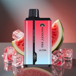 Hayati Pro Ultra 15000 Puhallusta Vesimeloni-Jää Kertakäyttöinen Vape