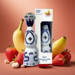 Humo Azul 15000 tupaa Kertakäyttöinen Vape Mansikka-Banaani 20mL 5% Nikotiinia