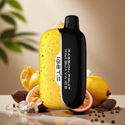 IGET Moon 5000 Tuhkaa Passiohedelmä Kiivi Guava Jää Kertakäyttöinen Vape PC-materiaali